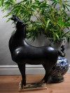 Tang-Pferd "Stolz - Obsidianschwarz" Keramik Pferd