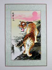 Chinesischer Tiger, Stickbild 